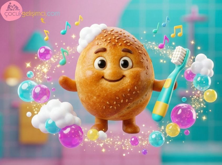 Pırıl Pırıl Gülüşler İçin Poffypuf ile "Dişlerimi Fırçalıyorum" Çocuk Şarkısı ve Sözleri